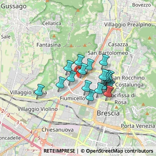 Mappa Via Crotte, 25128 Brescia BS, Italia (1.29211)