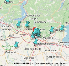 Mappa Via Crotte, 25128 Brescia BS, Italia (12.88167)