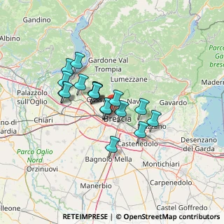 Mappa Via Crotte, 25128 Brescia BS, Italia (9.96556)