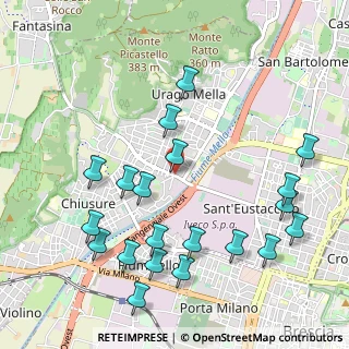 Mappa Via Crotte, 25128 Brescia BS, Italia (1.184)