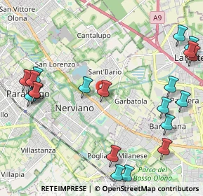 Mappa Via Gian Battista Pergolesi, 20014 Nerviano MI, Italia (2.7655)