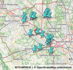 Mappa Via Gian Battista Pergolesi, 20014 Nerviano MI, Italia (6.6895)