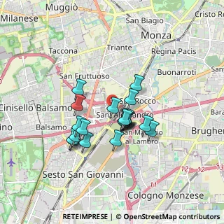 Mappa Via Fratelli Bandiera, 20092 Cinisello Balsamo MI, Italia (1.325)