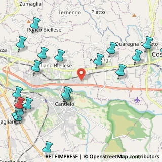 Mappa Via delle Industrie, 13856 Vigliano Biellese BI, Italia (3.0055)