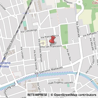 Mappa Via San Francesco, 8, 20022 Castano Primo, Milano (Lombardia)