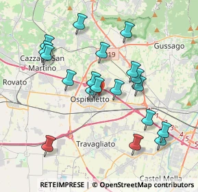 Mappa Traversa II Via IV Novembre, 25035 Ospitaletto BS, Italia (3.69421)
