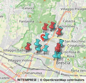 Mappa Via Crotte, 25127 Brescia BS, Italia (1.37947)