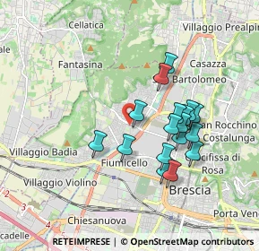 Mappa Via Crotte, 25127 Brescia BS, Italia (1.54706)