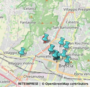 Mappa Via Crotte, 25127 Brescia BS, Italia (1.59615)
