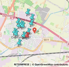 Mappa Via G. Verdi, 25035 Ospitaletto BS, Italia (0.84143)