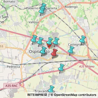 Mappa Via G. Verdi, 25035 Ospitaletto BS, Italia (1.71286)