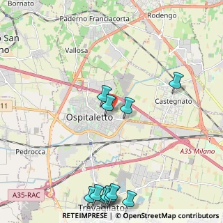 Mappa Via G. Verdi, 25035 Ospitaletto BS, Italia (2.73455)