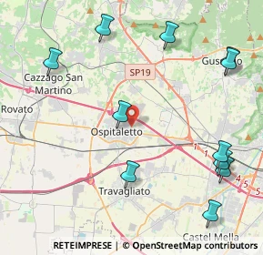 Mappa Via G. Verdi, 25035 Ospitaletto BS, Italia (5.29182)