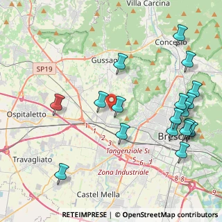 Mappa Via L. Da Vinci, 25064 Gussago BS, Italia (4.995)