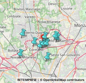 Mappa Via Adamello, 20095 Cusano Milanino MI, Italia (2.24818)