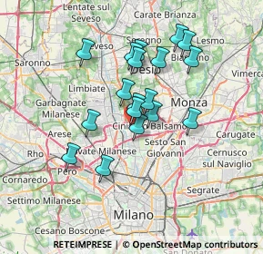 Mappa Via Adamello, 20095 Cusano Milanino MI, Italia (5.69278)
