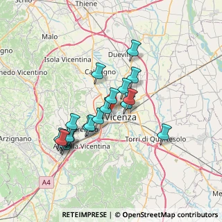 Mappa Via Monte Novegno, 36100 Vicenza VI, Italia (6.3355)