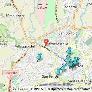 Mappa Via Monte Novegno, 36100 Vicenza VI, Italia (1.43091)