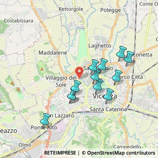 Mappa Via Monte Novegno, 36100 Vicenza VI, Italia (1.67)