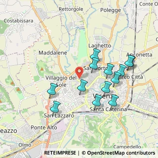 Mappa Via Monte Novegno, 36100 Vicenza VI, Italia (1.84538)