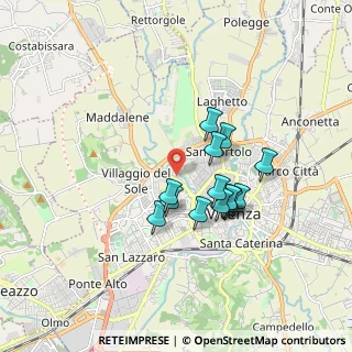 Mappa Via Monte Novegno, 36100 Vicenza VI, Italia (1.37714)