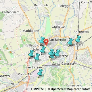 Mappa Via Monte Novegno, 36100 Vicenza VI, Italia (1.75636)