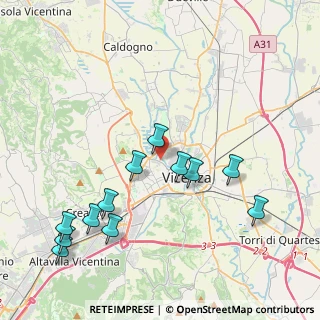 Mappa Via Monte Novegno, 36100 Vicenza VI, Italia (4.48833)