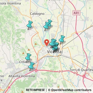 Mappa Via Monte Novegno, 36100 Vicenza VI, Italia (2.76091)