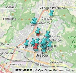 Mappa Via Colonnello Alessandro Bettoni, 25128 Brescia BS, Italia (1.345)