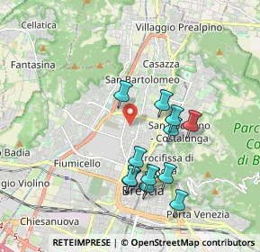 Mappa Via Colonnello Alessandro Bettoni, 25128 Brescia BS, Italia (1.72667)