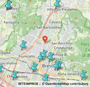 Mappa Via Colonnello Alessandro Bettoni, 25128 Brescia BS, Italia (3.17267)