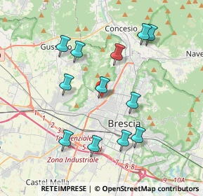 Mappa Via degli Armaiuoli, 25127 Brescia BS, Italia (3.75083)