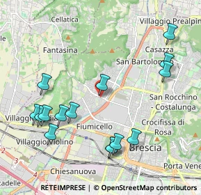 Mappa Via degli Armaiuoli, 25127 Brescia BS, Italia (2.28667)