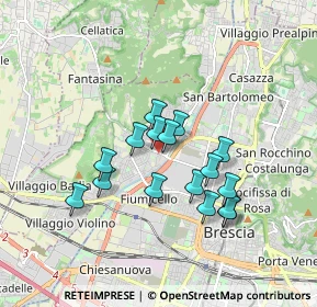 Mappa Via degli Armaiuoli, 25127 Brescia BS, Italia (1.41375)