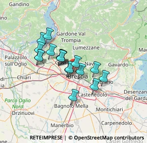 Mappa Via degli Armaiuoli, 25127 Brescia BS, Italia (9.93667)