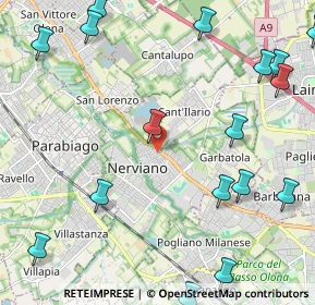 Mappa Via Alberto da Giussano, 20014 Nerviano MI, Italia (3.07111)