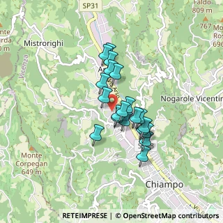 Mappa Via Baeti, 36072 Chiampo VI, Italia (0.616)