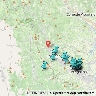 Mappa Via Baeti, 36072 Chiampo VI, Italia (5.5165)