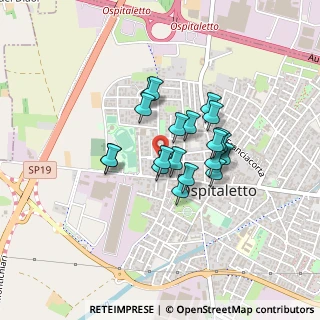Mappa Via U. Foscolo, 25035 Ospitaletto BS, Italia (0.3025)