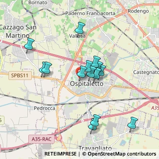 Mappa Via U. Foscolo, 25035 Ospitaletto BS, Italia (1.68714)