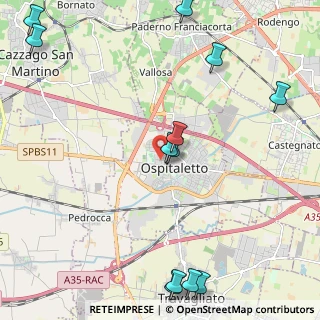 Mappa Via U. Foscolo, 25035 Ospitaletto BS, Italia (2.92083)