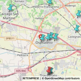 Mappa Via U. Foscolo, 25035 Ospitaletto BS, Italia (2.82636)