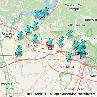 Mappa Via U. Foscolo, 25035 Ospitaletto BS, Italia (9.28)