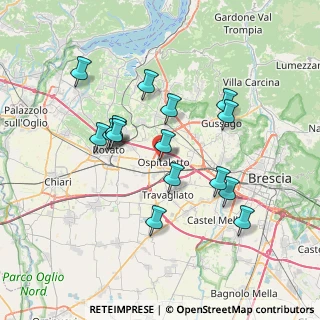 Mappa Via U. Foscolo, 25035 Ospitaletto BS, Italia (6.61438)