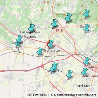 Mappa Via U. Foscolo, 25035 Ospitaletto BS, Italia (4.98588)