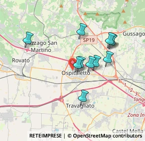 Mappa Via U. Foscolo, 25035 Ospitaletto BS, Italia (3.15364)