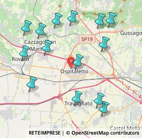 Mappa Via U. Foscolo, 25035 Ospitaletto BS, Italia (4.64786)