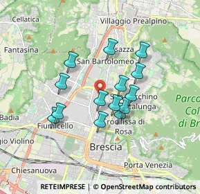 Mappa Via Antonio Cantore, 25128 Brescia BS, Italia (1.39143)