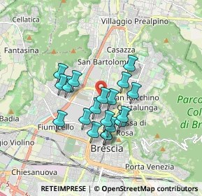 Mappa Via Antonio Cantore, 25128 Brescia BS, Italia (1.35842)