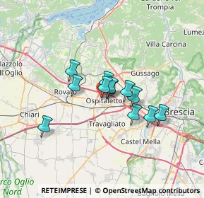 Mappa Via Giosuè Carducci, 25035 Ospitaletto BS, Italia (4.60083)